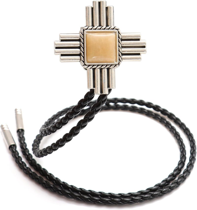 Wentur Stone Bolo Ties for Men Western - Vintage Cowboy Bolo Tie for Women Western Costume Accessories - Image 1